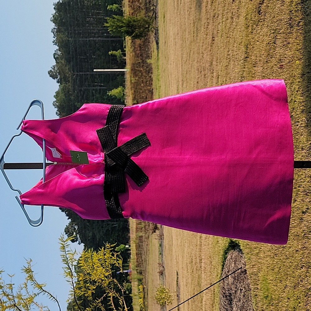Kate Spade Pink Dress with Black Bow
